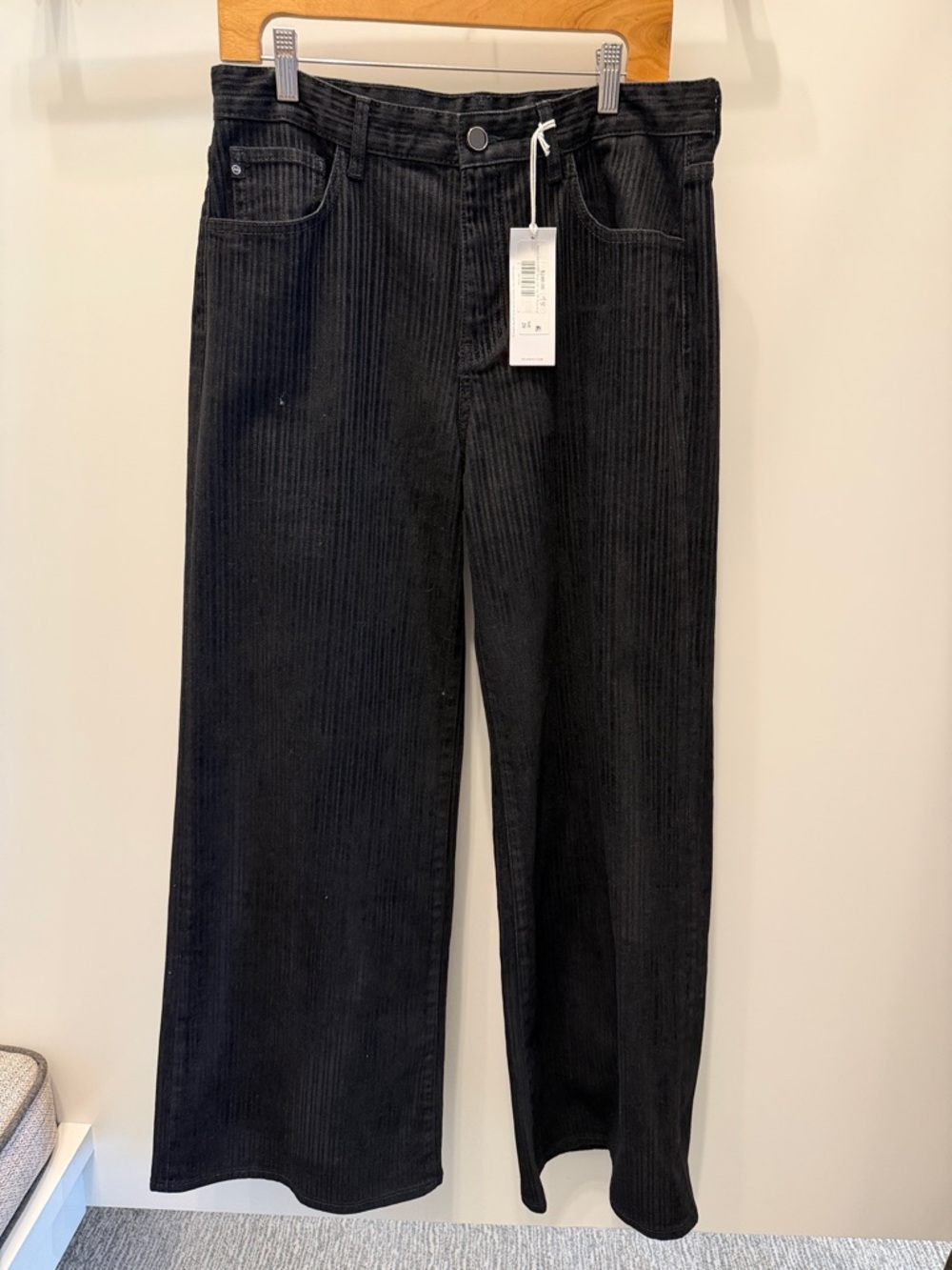 Ag Adriano Goldschmied Black Saige Wide-Leg Pants Size 29 wash - dress it up NWT
